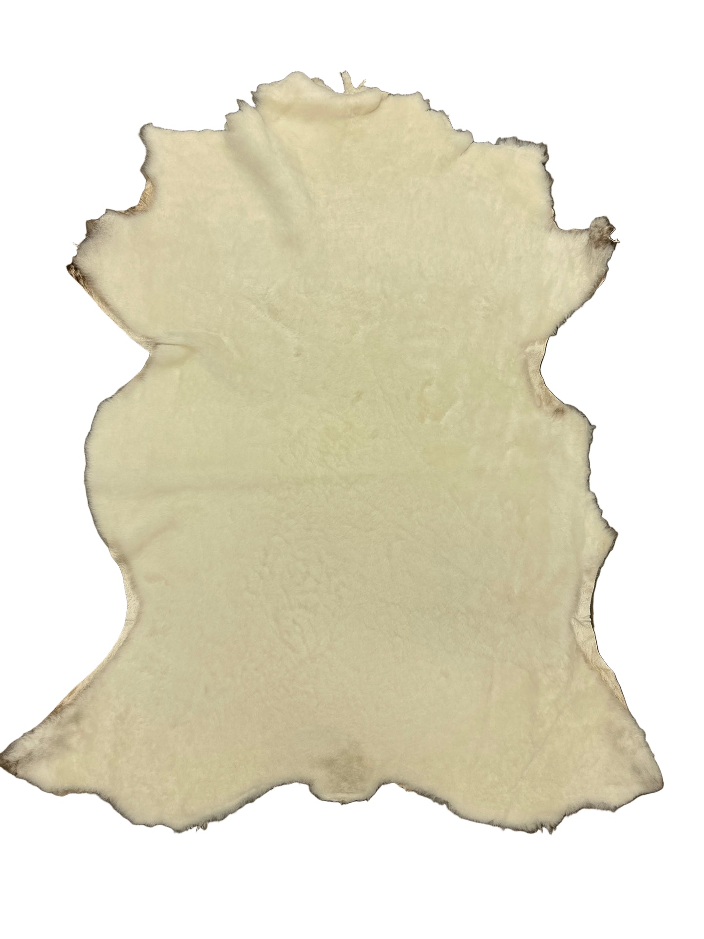 White shearling lining leather