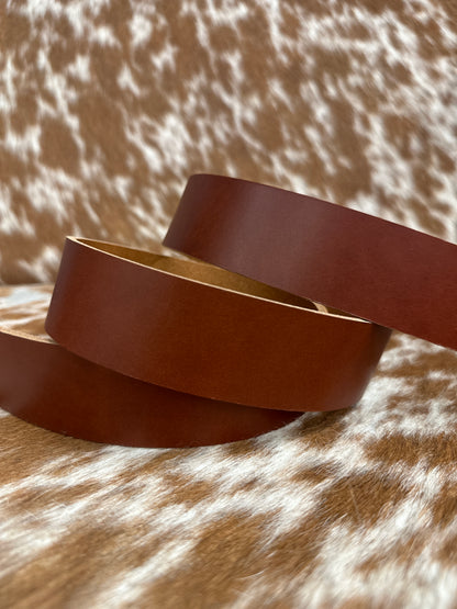 medium brown leather strap
