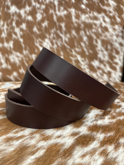 dark brown leather strap