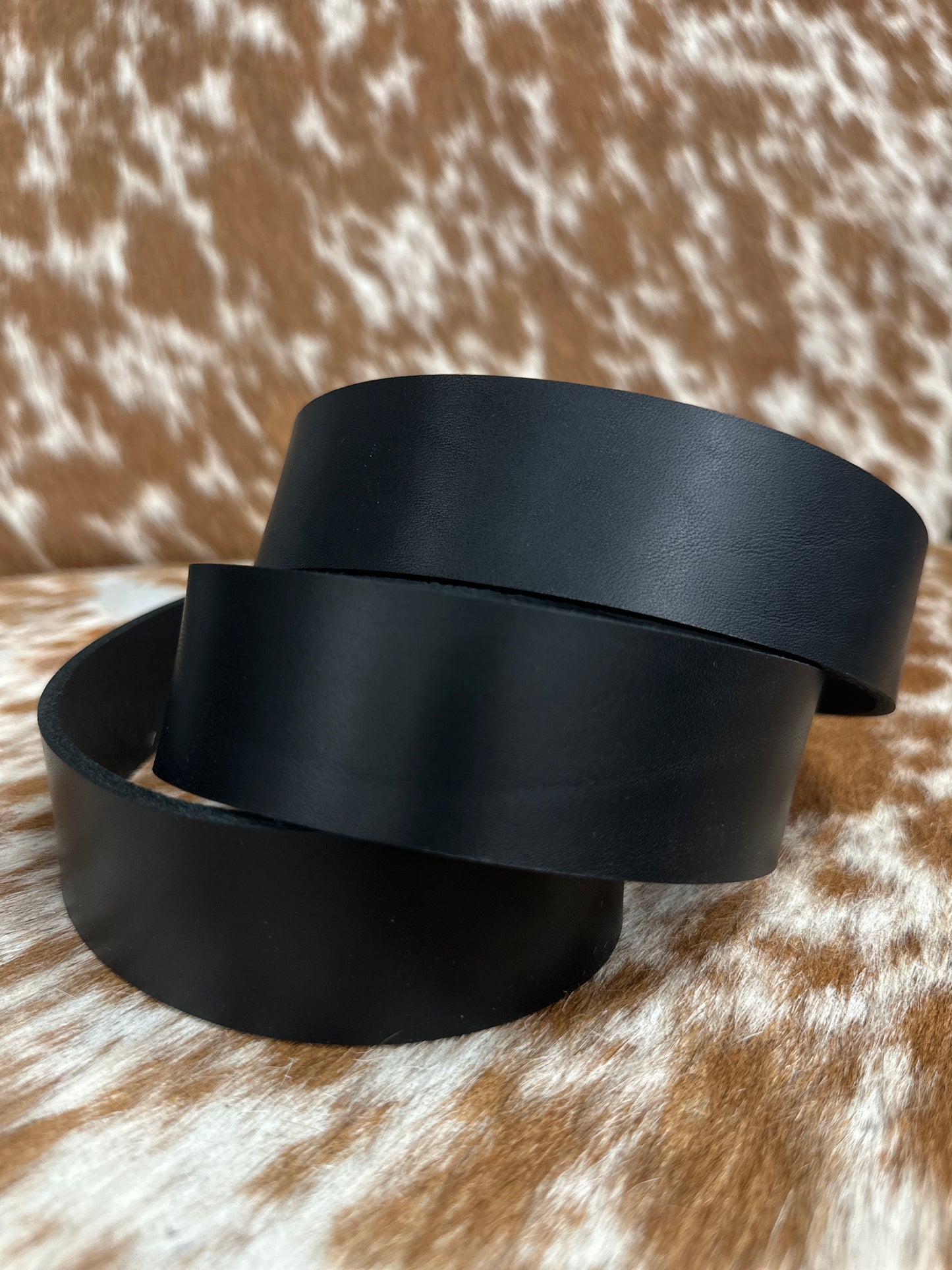 Black leather strap